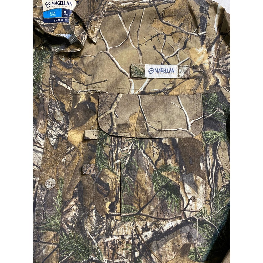 Magellan MagWick Fish Gear Angler Fit camo long sleeve button down shirt… - Picture 3 of 6